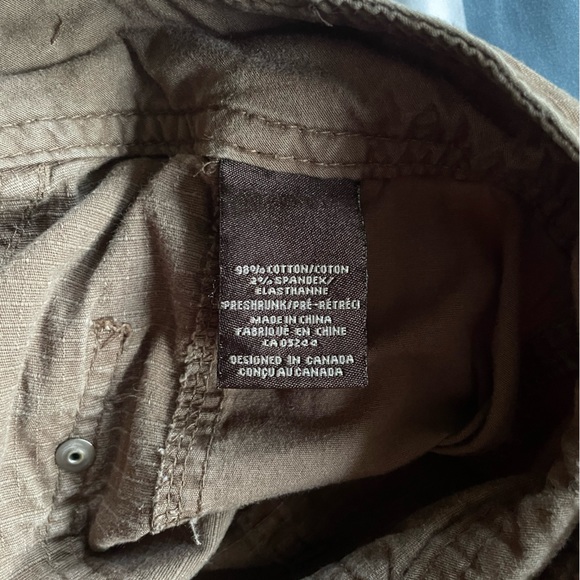 Olive Green Utility Jean Shorts, worn a few times - Picture 4 of 4